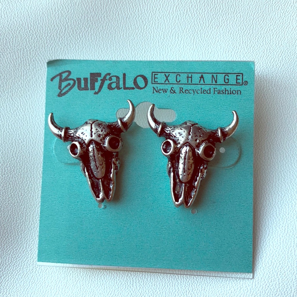 Buffalo Skull Earrings, South Western Earrings
